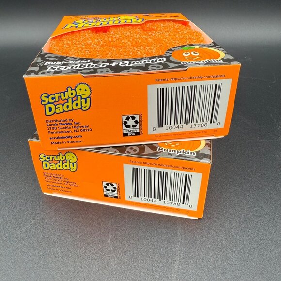 Scrub Mommy Halloween Pumpkin Dual-Sided Scrubber & Sponge 2 Pack Special Ed - Picture 6 of 6